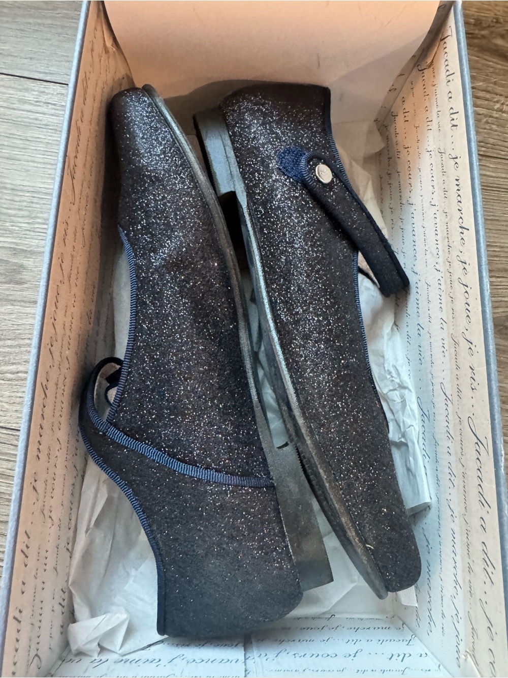 Jacadi Girls Glitter Mary Janes in Black - Picture 2 of 7